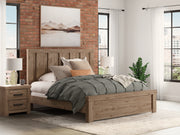 Sam's Furniture - Ashley Furniture - Oliandon Bedroom - King Panel Bed / Light Brown - PCB2844B6