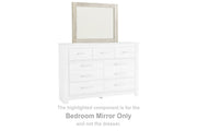 Sam's Furniture - Ashley Furniture - Bellaby Bedroom - Bedroom Mirror / Whitewash - B331-36