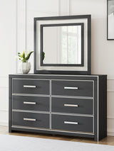 Sam's Furniture - Ashley Furniture - Zuraleus Bedroom - Dresser and Mirror / Black - PCB3380B1
