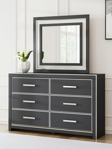 Sam's Furniture - Ashley Furniture - Zuraleus Bedroom - Dresser and Mirror / Black - PCB3380B1