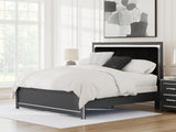 Sam's Furniture - Ashley Furniture - Zuraleus Bedroom - King Upholstered Panel Bed / Black - PCB3380B12