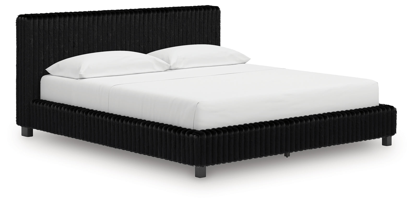 Sam's Furniture - Ashley Furniture - Zuraleus Bedroom - California King Upholstered Bed / Black - PCB3380B14