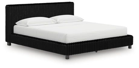 Sam's Furniture - Ashley Furniture - Zuraleus Bedroom - California King Upholstered Bed / Black - PCB3380B14