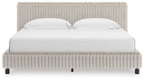 Sam's Furniture - Ashley Furniture - Zuraleus Bedroom - California King Upholstered Bed / White - PCB3381B14
