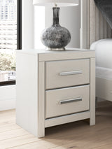 Sam's Furniture - Ashley Furniture - Zuraleus Bedroom - Two Drawer Night Stand / White - PCB3381-92