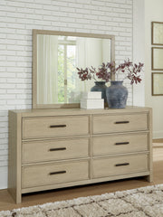 Sam's Furniture - Ashley Furniture - Calmoro Bedroom - Dresser and Mirror / Gray - B602B1