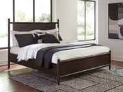 Sam's Furniture - Ashley Furniture - Dantenton Bedroom - King Panel Bed / Merlot - B611B6