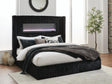 Sam's Furniture - Ashley Furniture - Tayleena Bedroom - King Upholstered Bed with Fireplace and Wireless Audio - PCB620B2