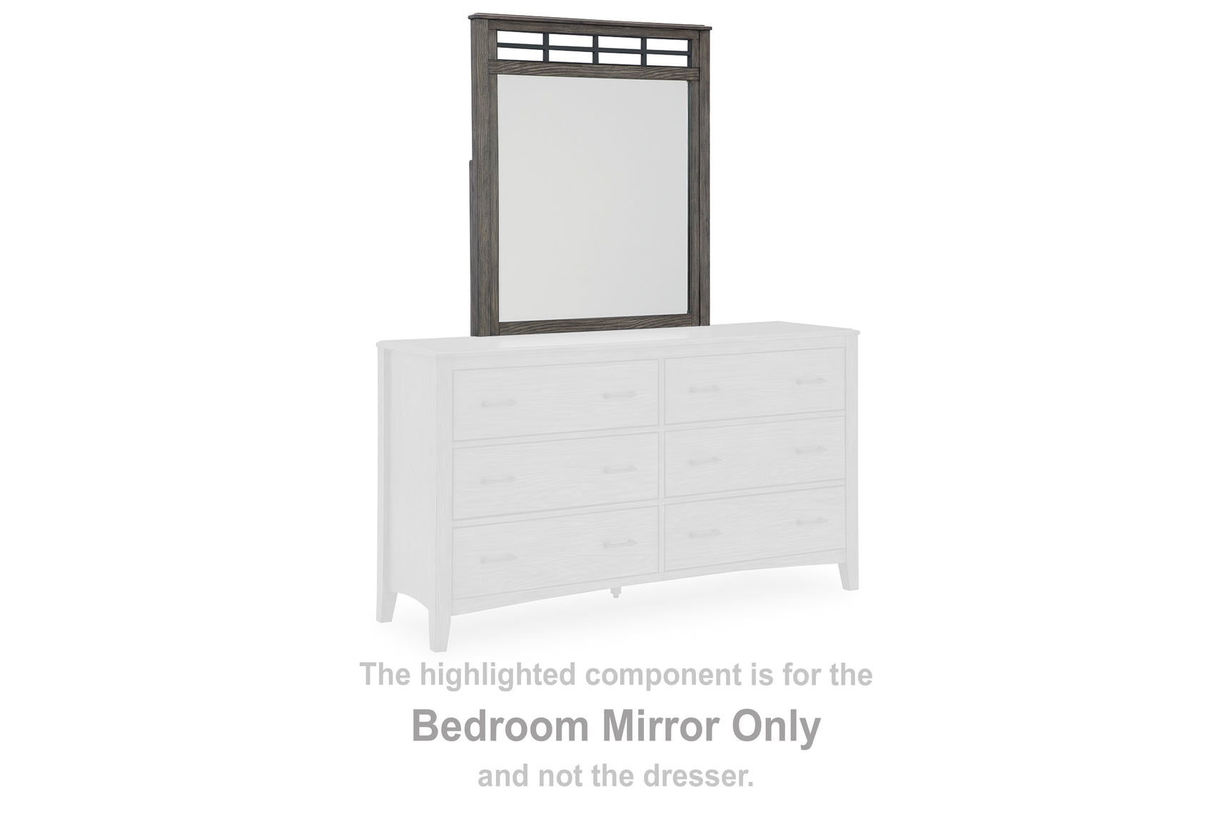 Sam's Furniture - Ashley Furniture - Montillan Bedroom - Bedroom Mirror / Grayish Brown - B651-36