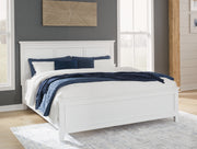 Sam's Furniture - Ashley Furniture - Fortman Bedroom - King Panel Bed / White - B680B4