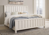 Sam's Furniture - Ashley Furniture - Shaybrock Bedroom - King Panel Bed / Antique White - B683B6