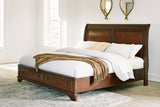 Sam's Furniture - Ashley Furniture - Trellington Bedroom - Queen Sleigh Storage Bed / Brown - B716B1