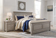 Sam's Furniture - Ashley Furniture - Lettner Bedroom - Queen Panel Storage Bed / Light Gray - B733B31
