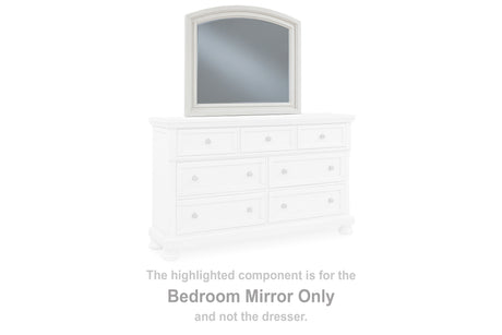 Sam's Furniture - Ashley Furniture - Robbinsdale Bedroom - Bedroom Mirror / Antique White - B742-36