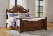 Sam's Furniture - Ashley Furniture - Lavinton Bedroom - California King Poster Bed / Brown - B764B10