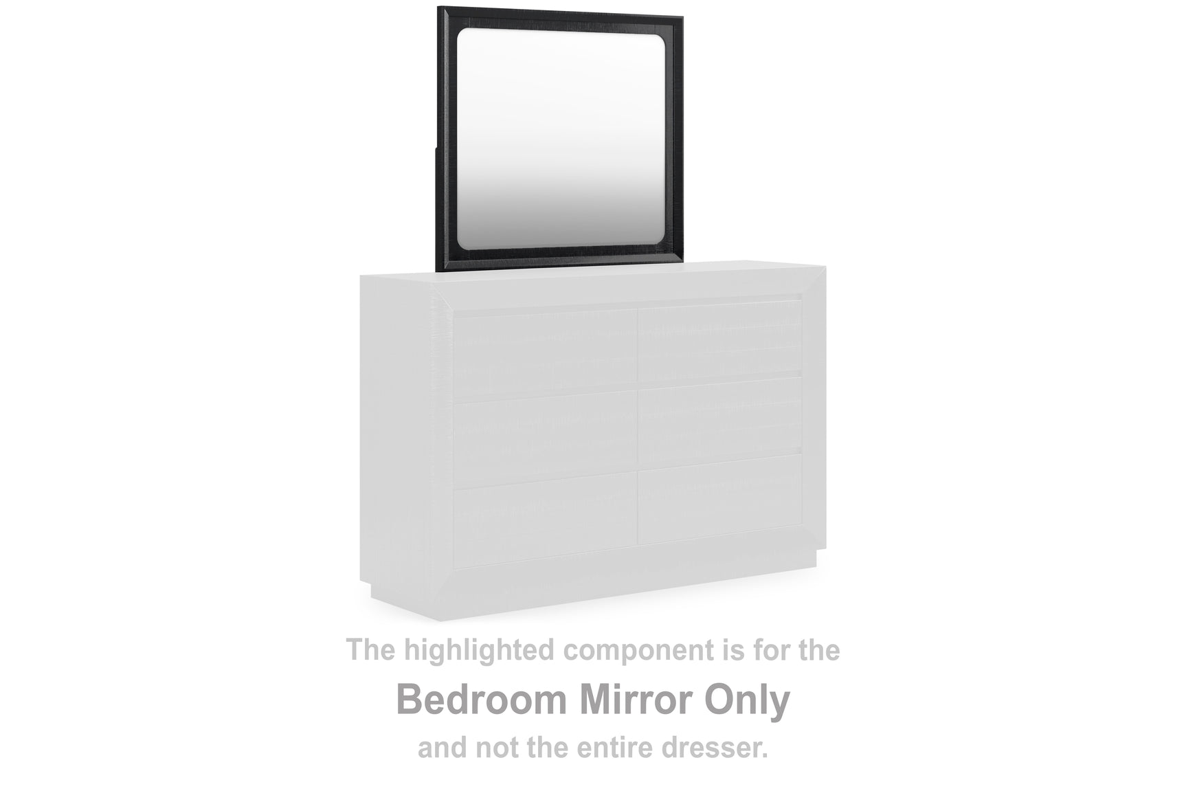 Sam's Furniture - Ashley Furniture - Londer Bedroom - Bedroom Mirror / Black - B768-36