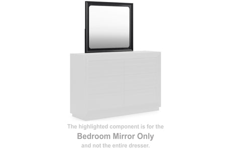 Sam's Furniture - Ashley Furniture - Londer Bedroom - Bedroom Mirror / Black - B768-36