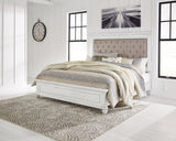 Sam's Furniture - Ashley Furniture - Kanwyn Bedroom - King Panel Bed / Whitewash - B777B10