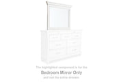 Sam's Furniture - Ashley Furniture - Kanwyn Bedroom - Bedroom Mirror / Whitewash - B777-36