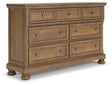 Sam's Furniture - Ashley Furniture - Feddinger Bedroom - Queen Sleigh Bed / Medium Brown - PCB779B14