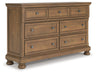 Sam's Furniture - Ashley Furniture - Feddinger Bedroom - Queen Sleigh Bed / Medium Brown - PCB779B14