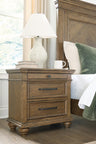 Sam's Furniture - Ashley Furniture - Karallin Bedroom - Three Drawer Night Stand - PCB782-93