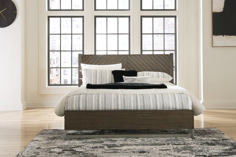 Sam's Furniture - Ashley Furniture - Arkenton Bedroom - California King Panel Bed / Grayish Brown - B786B5