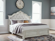 Sam's Furniture - Ashley Furniture - Montelaine Bedroom - California King Upholstered Panel Bed / Antique White - B795B7
