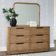 Sam's Furniture - Ashley Furniture - Pamaria Bedroom - Dresser and Mirror / Light Brown - PCB802B1