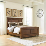 Sam's Furniture - Ashley Furniture - Zackaryn Bedroom - Queen Panel Bed / Warm Brown - PCB807B2