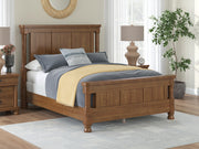 Sam's Furniture - Ashley Furniture - Rowlenstown Bedroom - Queen Poster Bed / Brown - PCB824B2
