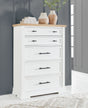Sam's Furniture - Ashley Furniture - Ashbryn Bedroom - California King Panel Storage Bed / White/Natural - B844B5