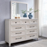 Sam's Furniture - Ashley Furniture - Darbonton Bedroom - Dresser and Mirror / Dove White - PCB853B1