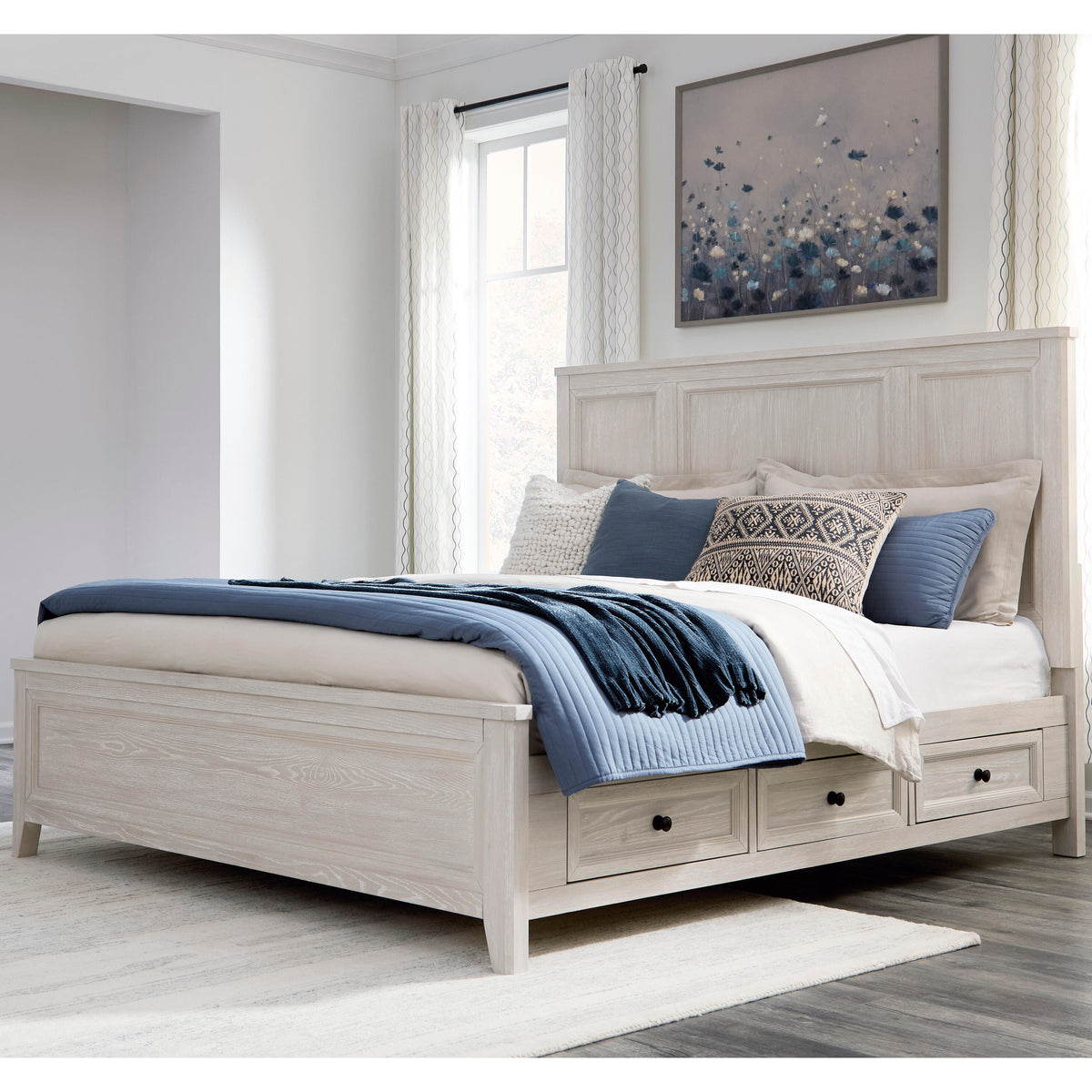 Sam's Furniture - Ashley Furniture - Darbonton Bedroom - California King Panel Storage Bed - PCB853B5
