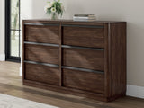 Sam's Furniture - Ashley Furniture - Dilenno Bedroom - Queen Canopy Bed / Dark Brown - PCB857B2