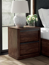 Sam's Furniture - Ashley Furniture - Dilenno Bedroom - Two Drawer Night Stand / Dark Brown - PCB857-92