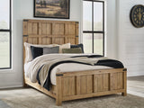 Sam's Furniture - Ashley Furniture - Ridgester Bedroom - Queen Panel Bed / Light Brown - B858B2
