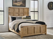 Sam's Furniture - Ashley Furniture - Ridgester Bedroom - Queen Panel Bed / Light Brown - B858B2