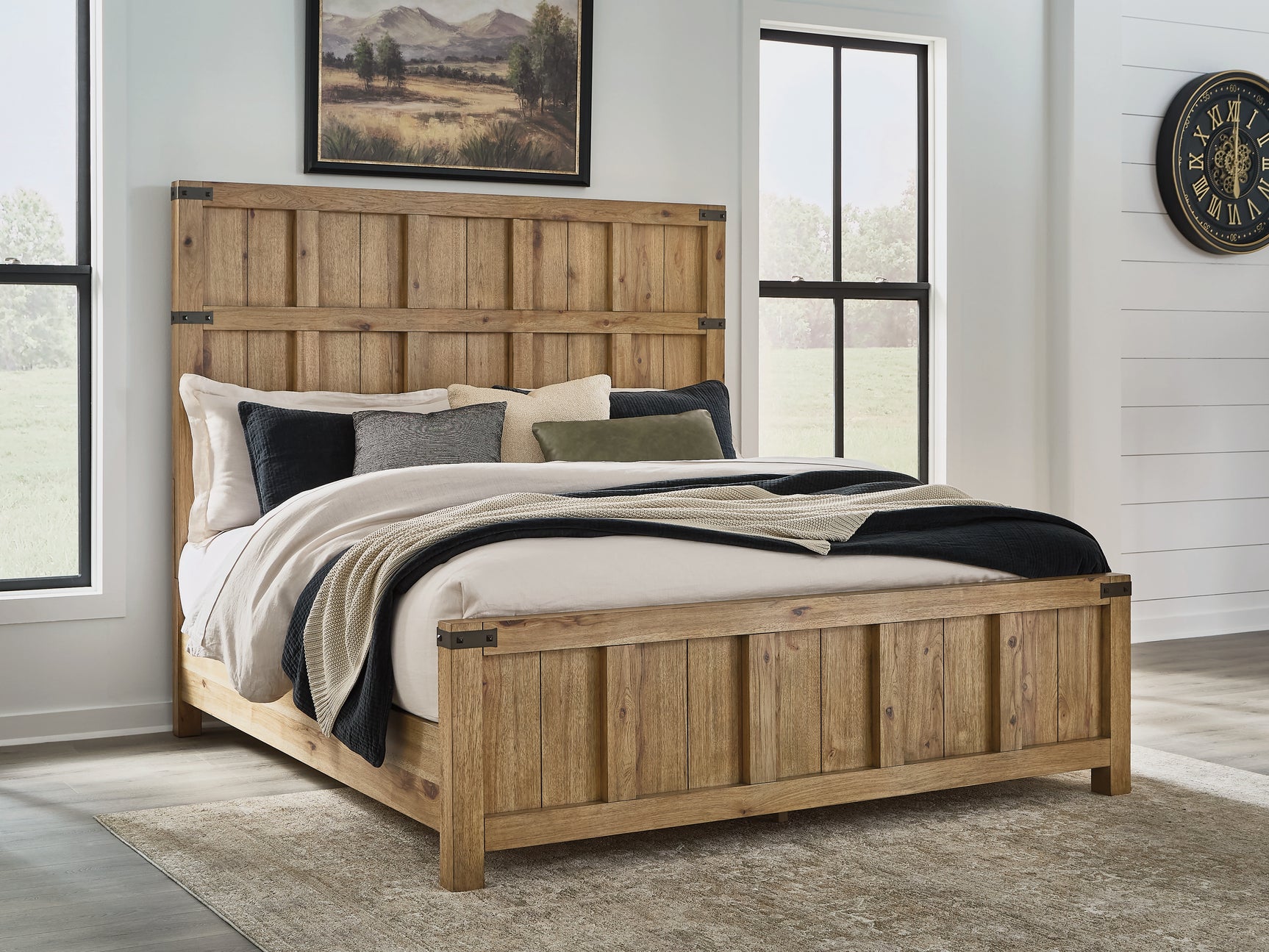 Sam's Furniture - Ashley Furniture - Ridgester Bedroom - California King Panel Bed - B858B7