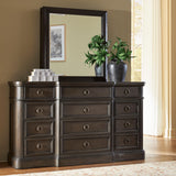 Sam's Furniture - Ashley Furniture - Wickenger Bedroom - Dresser and Mirror / Dark Brown - PCB889B1