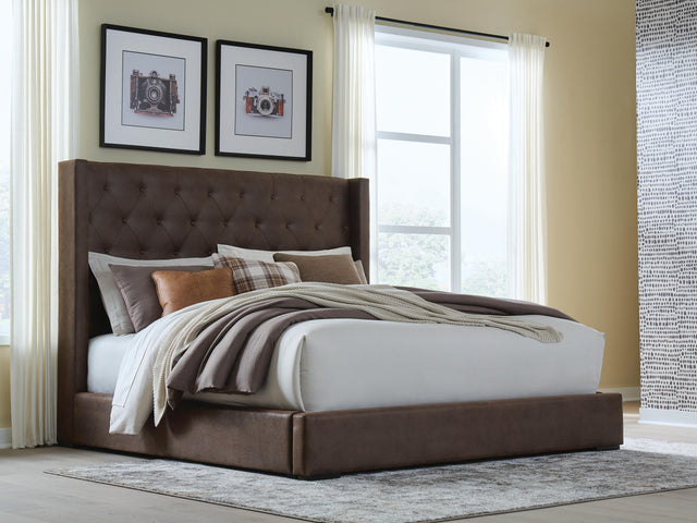 Sam's Furniture - Ashley Furniture - Lavernty Bedroom - Queen Upholstered Storage Bed - PCB9002B1