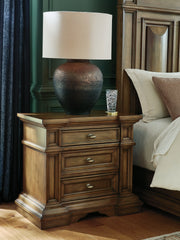 Sam's Furniture - Ashley Furniture - Frantanna Bedroom - Three Drawer Night Stand / Brown - PCB949-93