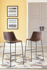 Sam's Furniture - Ashley Furniture - Centiar Dining Room - Pub Height Bar Stool (Set of 2) / Brown - D372-130X2