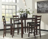 Sam's Furniture - Ashley Furniture - Coviar Dining Room - DRM Counter Table Set (5/CN) / Brown - D385-223