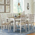 Sam's Furniture - Ashley Furniture - Skempton Dining Room - RECT DRM Counter TBL Set(7/CN) / White/Light Brown - D394-423