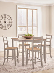 Sam's Furniture - Ashley Furniture - Harperfeld Dining Room - DRM Counter Table Set (5/CN) - PCD403-223