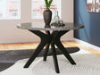 Sam's Furniture - Ashley Furniture - Glinari Dining Room - Dining Chair  (Set of 2) / Taupe/Black - D476-01X2