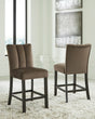 Sam's Furniture - Ashley Furniture - Jeshina Counter Height Barstool (Set of 2) - Counter Height Barstool (Set of 2) / Mocha - PCD581-124X2