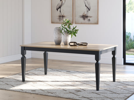 Sam's Furniture - Ashley Furniture - Brenkerton Dining Table - Rectangular Dining Room Table / Grayish Brown/Black - PCD591-25