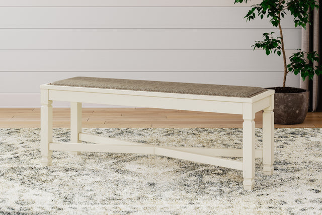 Sam's Furniture - Ashley Furniture - Bolanburg Dining Bench - Large UPH Dining Room Bench / Two-tone / 50"W x 15"D x 20"H - D647-00